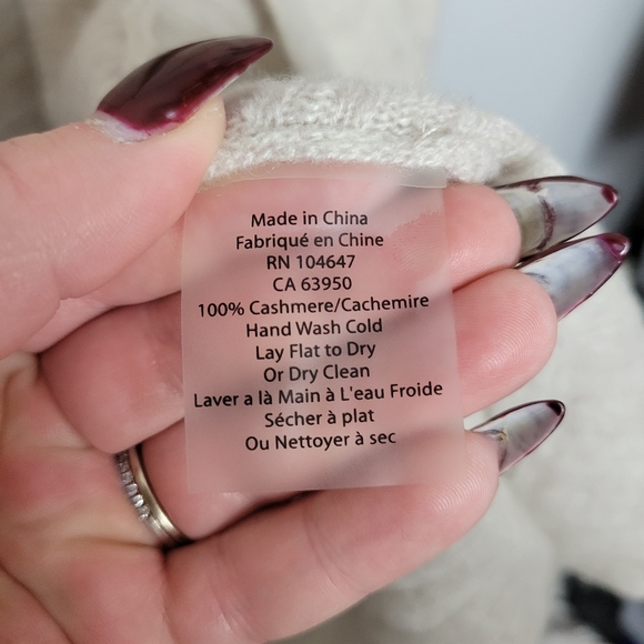 Large Kinross Cashmere Dove Gray Cardigan - Picture 5 of 7